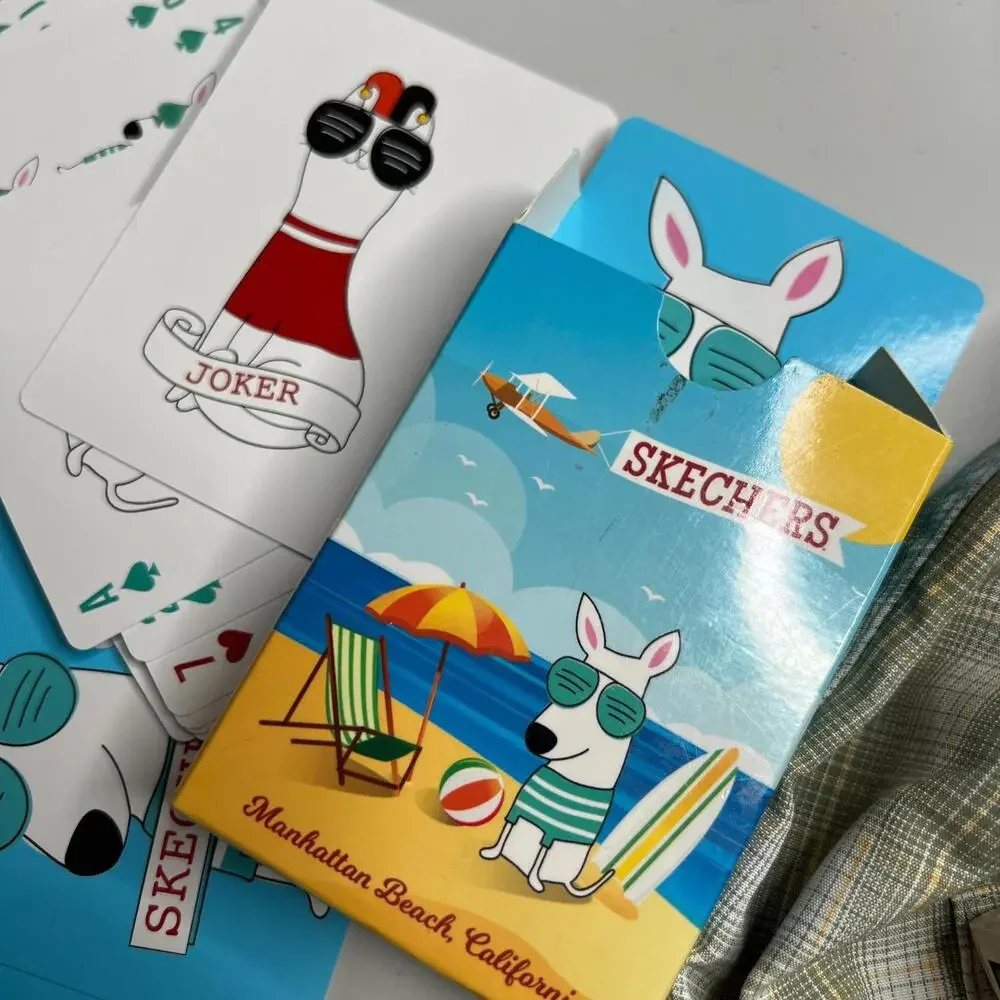 Skechers Manhattan Beach California Playing‎ Cards Deck Promo Dog Design